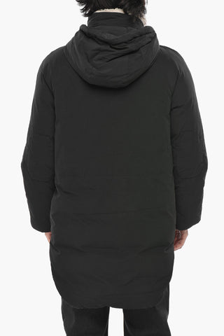 Padded Cotton-Blend Parka With Shearling Collar