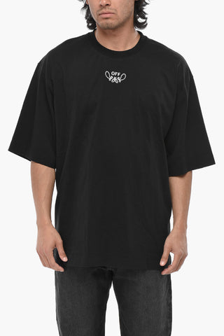 T-Shirt Mit Rundhalsausschnitt BANDANA ARROW Aus Bestickter Baumwolle