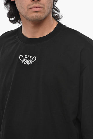 T-Shirt Mit Rundhalsausschnitt BANDANA ARROW Aus Bestickter Baumwolle