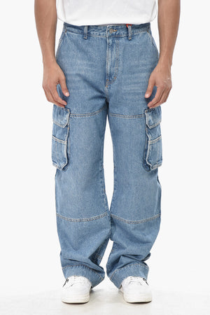 Cargo Jeans D-FISH Loose Fit Straight Leg 24cm L.34
