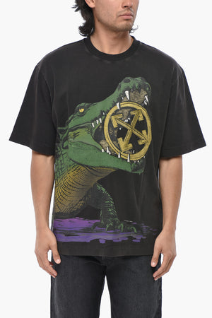 Rundhals-T-Shirt BIG CROCO Mit Print