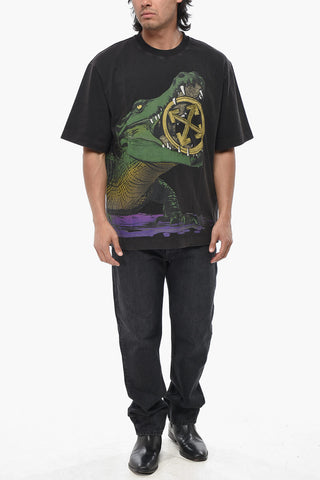 Rundhals-T-Shirt BIG CROCO Mit Print