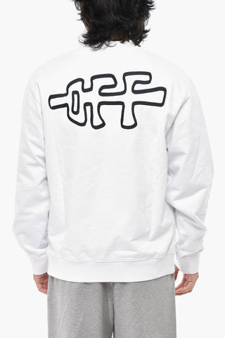 SEASONAL Brushed Cotton Crewneck Sweatshirt ROCKS TYPE
