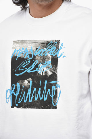 SEASONAL Brushed Cotton Crewneck Sweatshirt ROCKS TYPE
