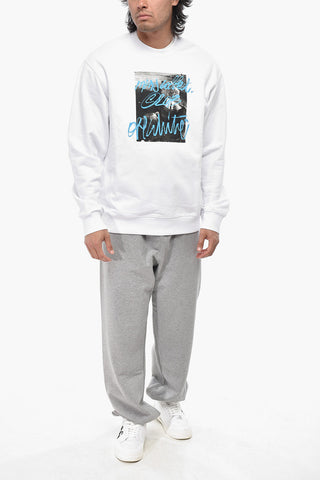 SEASONAL Brushed Cotton Crewneck Sweatshirt ROCKS TYPE