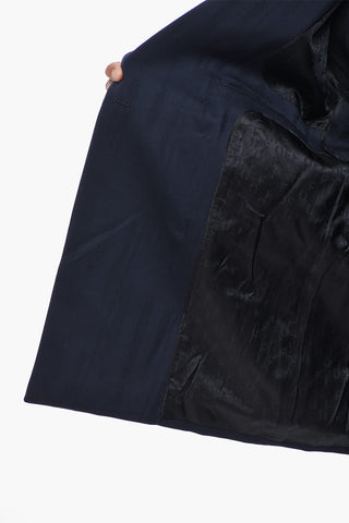Wool-Blend Jacquard Double-Breasted Blazer SHIBORI