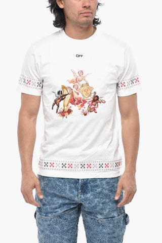 T-Shirt Slim Fit PUTTI con Stampa e Ricami