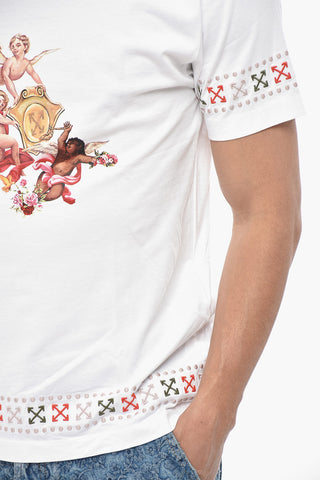 T-Shirt Slim Fit PUTTI con Stampa e Ricami