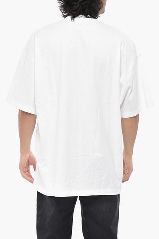 Cotton Crewneck T-Shirt BLURRED LOGO