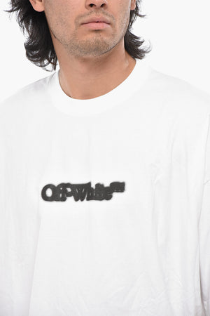 Rundhals-T-Shirt BLURRED LOGO Aus Baumwolle