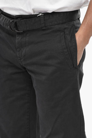Chinohose Aus Baumwolle Mit Stoffgürtel