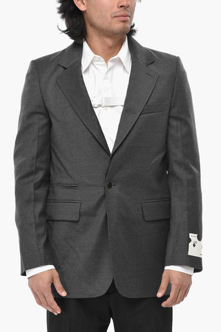 TAILORING Blazer 3 Tasche BUTTON OFF in Lana 