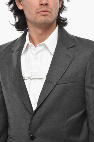TAILORING Blazer 3 Tasche BUTTON OFF in Lana 