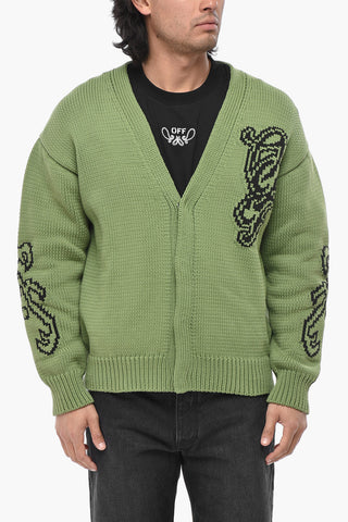 Cardigan NATLOVER CHUNKY Aus Baumwollmischung Mit Jacquard-Logo