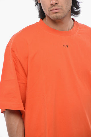 Cotton Crewneck T-Shirt VIBE ARROW With Print