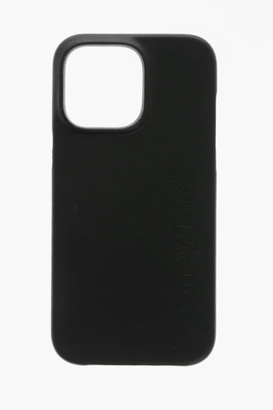 Leather BOOKISH Cover for iPhone 14 Pro with Tone-on-Tone Logo