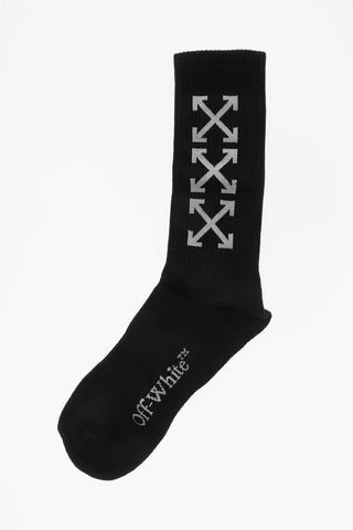 Calzini a Costine in Cotone con Triplo Arrow