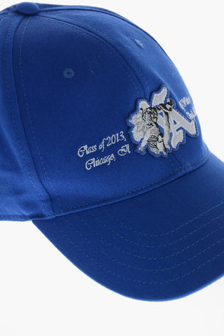 Solid-Color Baseball Cap with Contrast Embroidery