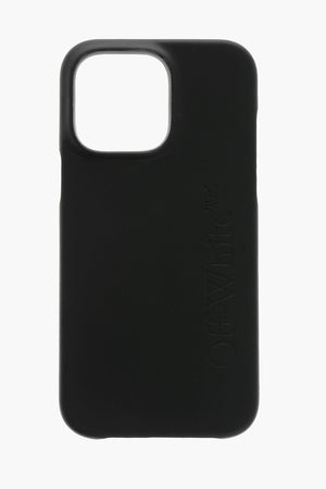 Leather BOOKISH Cover for iPhone 14 Pro Max with Tone-on-Tone Logo