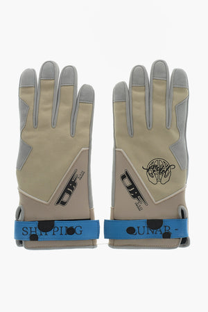 Leather Gloves LUNAR With Ripped Detail
