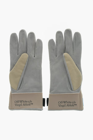 Leather Gloves LUNAR With Ripped Detail