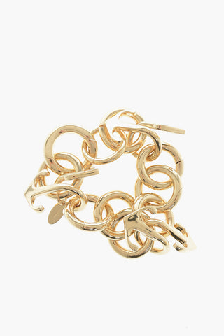 Gold-Tone Chain Bracelet With Iconic Details