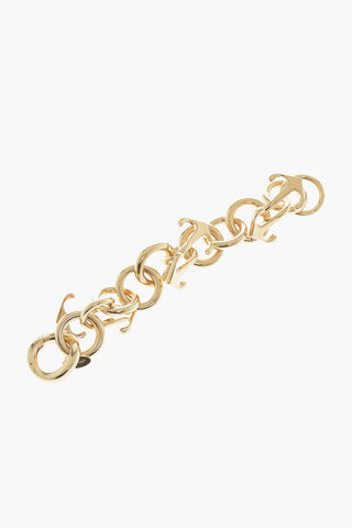 Gold-Tone Chain Bracelet With Iconic Details