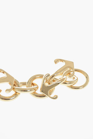 Gold-Tone Chain Bracelet With Iconic Details
