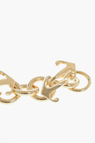 Gold-Tone Chain Bracelet With Iconic Details