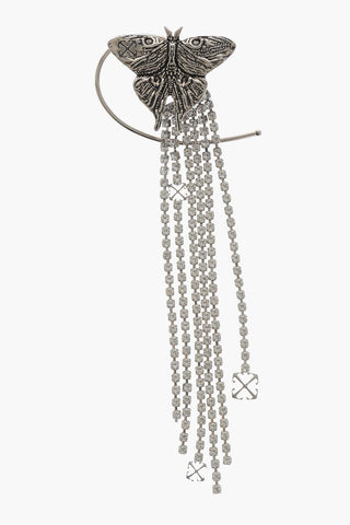 Einzelner Ohrring In Schmetterlingsform Mit Strass
