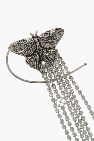 Einzelner Ohrring In Schmetterlingsform Mit Strass