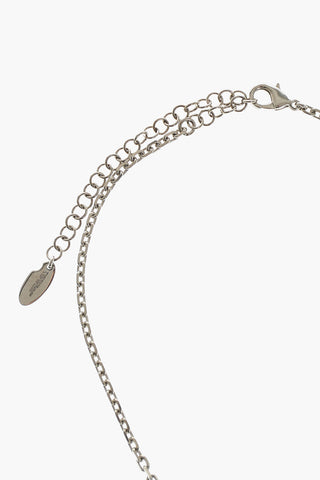 Collana a Catena con Pendente A Forma di Dado con Strass