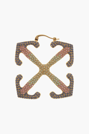 Maxi-Einzelohrring mit Ombre-Effekt aus Strass