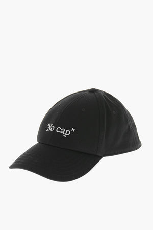Baseballcap in Uni NO CAP mit kontrastierender Stickerei