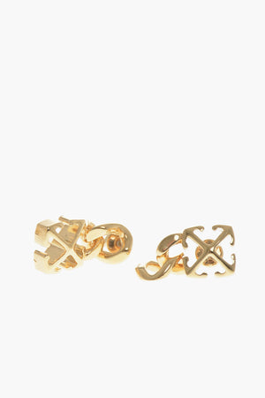 골드 톤 황동 귀걸이 Arrow Chain Mini 펜던트