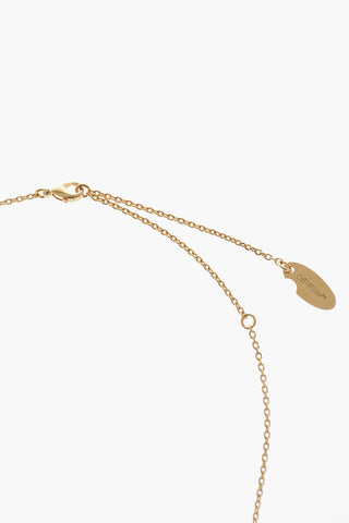 Collana in Metallo Effetto Dorato con Pendente Crystal Arrow