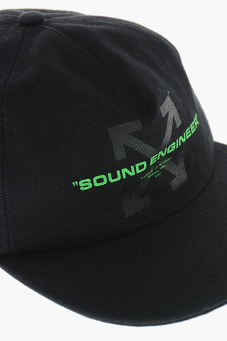Baseballcap SOUND ENGINEER in Uni mit kontrastierendem Print