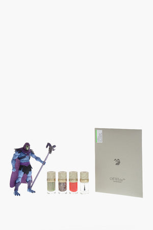 MATTEL CREATIONS MASTER OF THE UNIVERSE Box HE-MAN Composto da 4 Smalti per Unghie e Sticker Grafici