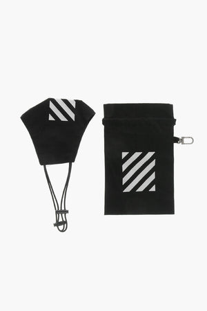 Cotton Ripstop Check Face Mask with Contrasting Bands