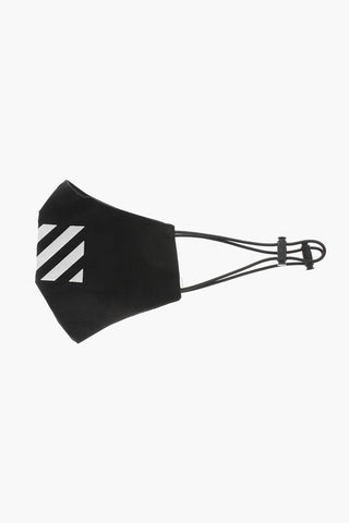 Cotton Ripstop Check Face Mask with Contrasting Bands