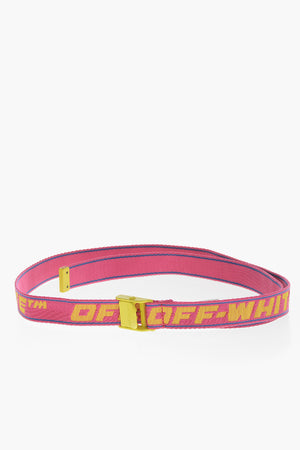 Fabric Belt with All-Over Monogram 30mm