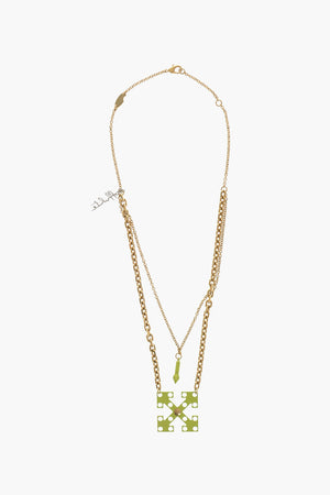 Collana a Catena Doppia con Pendente Arrow