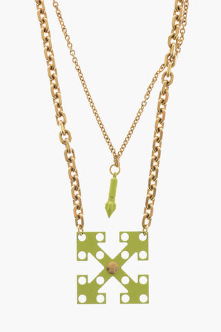 Collana a Catena Doppia con Pendente Arrow