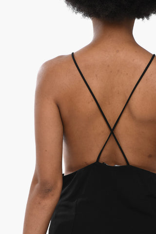 Mini-Kleid aus Jersey mit Muscheldetail und überkreuzten Trägern
