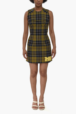 SEASONAL Gefüttertes Minikleid BULLET mit Tartanmuster