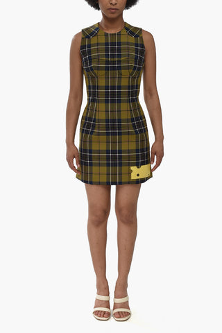 SEASONAL Gefüttertes Minikleid BULLET mit Tartanmuster