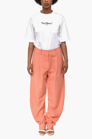 SEASONAL Virgin Wool-Blend 4-Pocket Pants With 1 Pleat