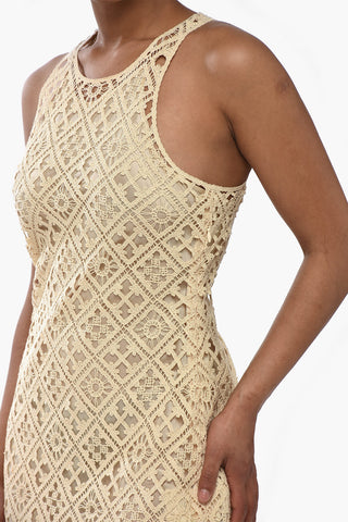Häkel-Tankkleid mit Unterkleid