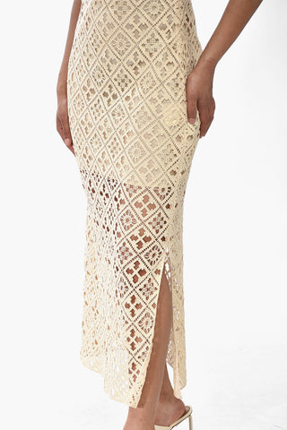 Häkel-Tankkleid mit Unterkleid