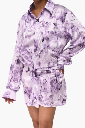 SEASONAL Saharisches Chemisier TWIST aus Satin
